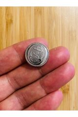 Metal Blazer Ceket düğmesi. 2cm 3ad. Renk: Gümüş.