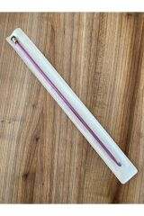 Tunus Iş Renkli Metal Gagalı Örgü Şiş. 25 Cm.