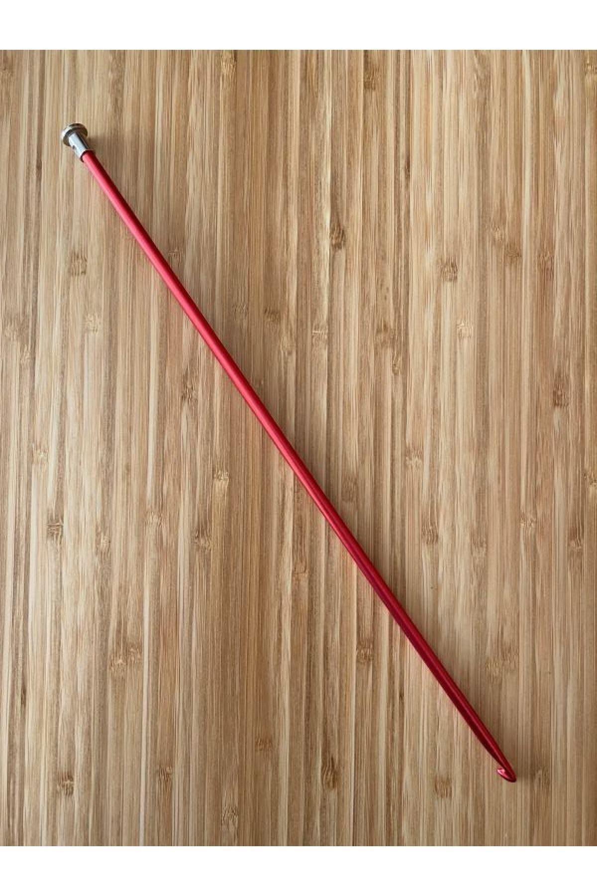 Tunus Işi Renkli Metal Kısa Gagalı Örgü Şiş. 25cm.