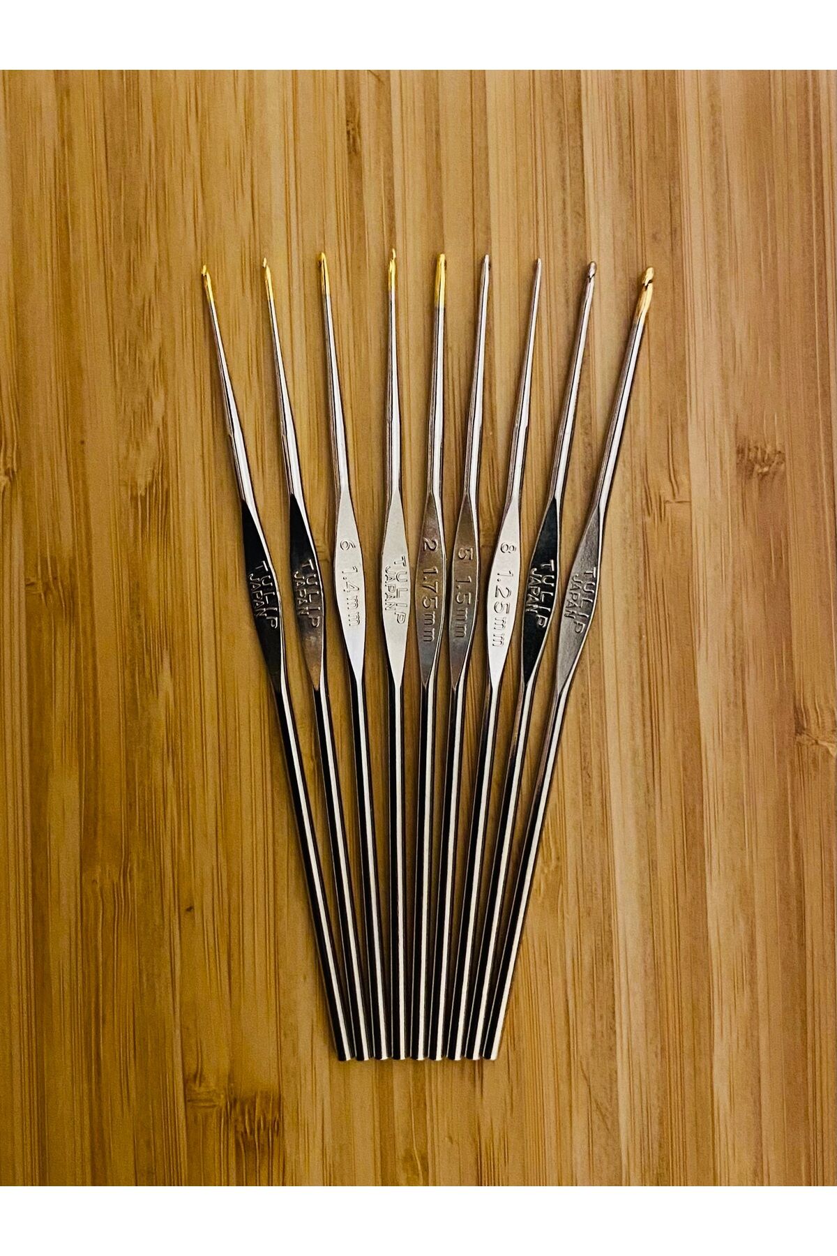 Metal Oya, Dantel ve Örgü Tığ Seti. 12cm. No: 0-2-3-5-6-8-9-10-11. 9 Adet.
