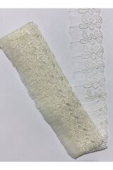 Fisto Tül Güpür 5cmx9metre. Krem.