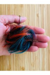 Ponpon Anahtarlık Yarı çapı: 6 cm 1 Adet. Renk: Çok Renkli.