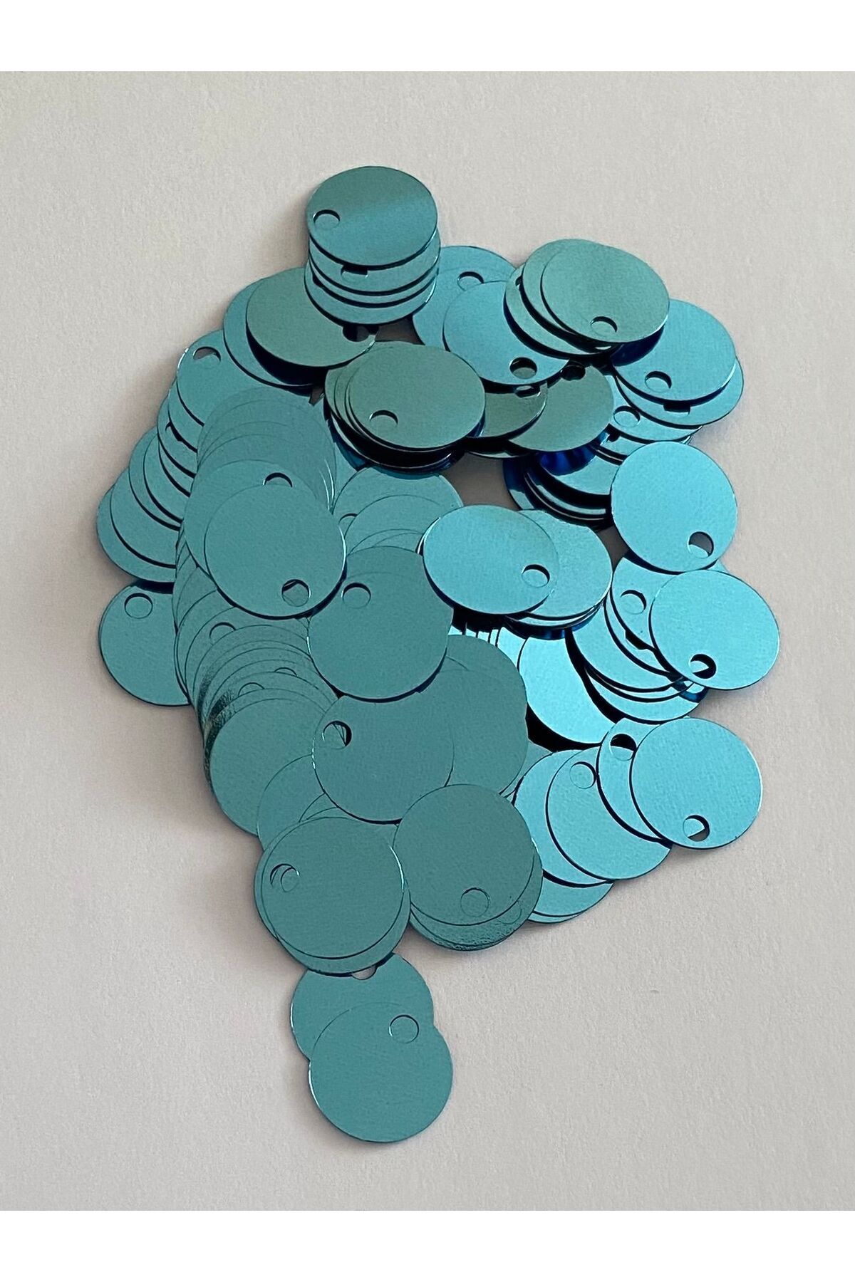 Patik, Çanta,supla Ve Makrame El Işleme Pul 20mm 25gr Renk No:38 Cam Mavi