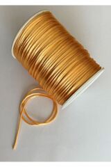 Floş Ip Sıçan Kuyruğu Bileklik Takı Ipi 2 Mm X 10 Metre Bağ Halinde. Sarı.