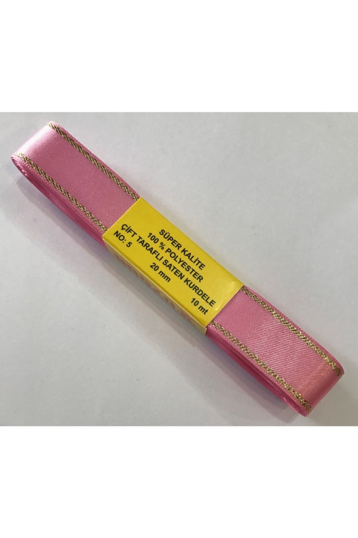2cm. 10metre. Simli Saten Kurdele.