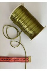 Floş Ip Sıçan Kuyruğu Bileklik Takı Ipi 2 Mm X 8 Metre Bağ Halinde. Yeşil.