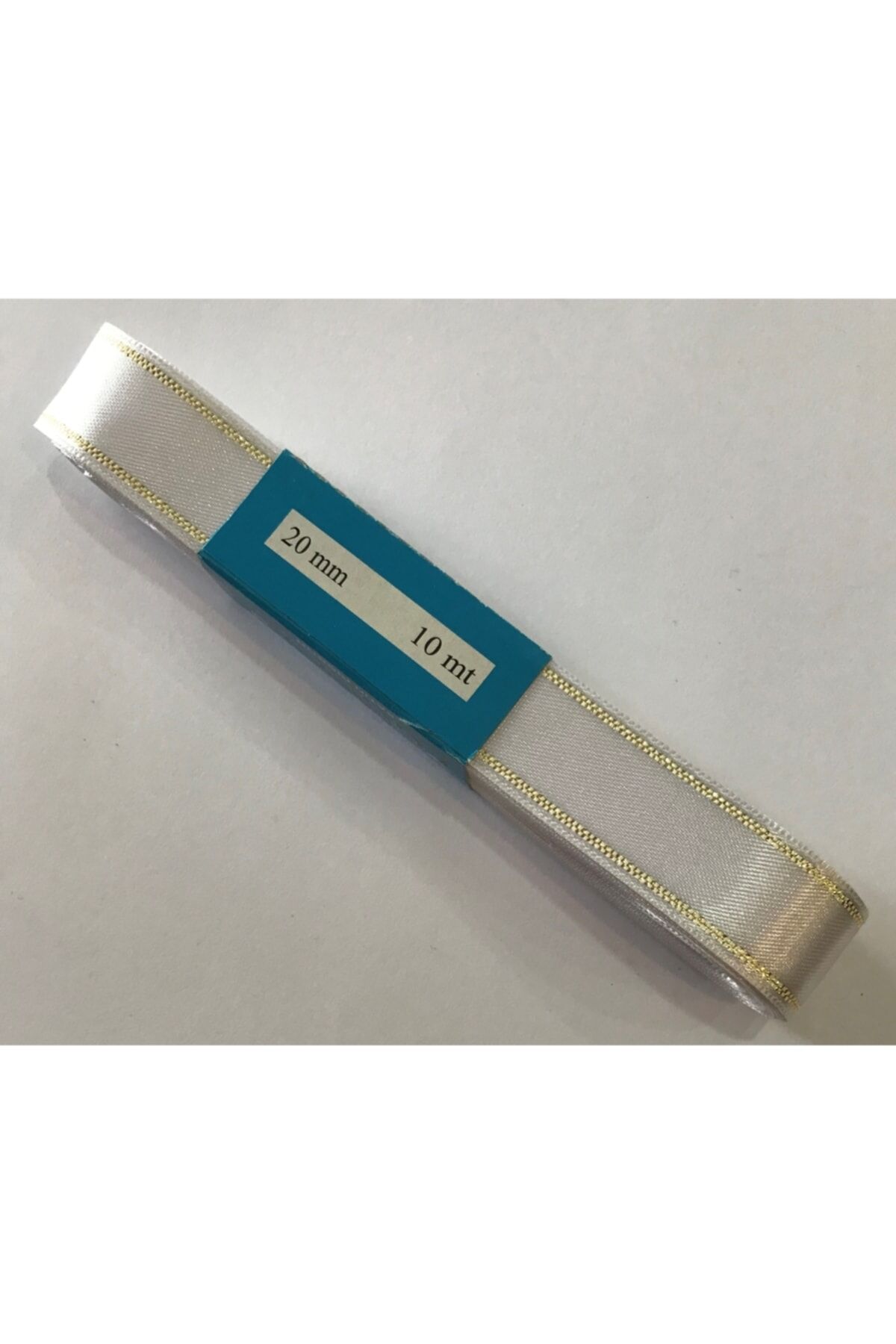 2cm. 10metre. Simli Saten Kurdele.