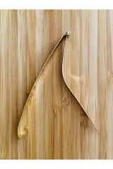 Büyük Boy Pir Inci Sarı Metal Saç Toka. 8mm X 9cm. 1 Adet. Altın Kaplama, Kararmaz.