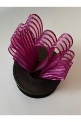 Çizgili şifon kurdele (Kurdale) 2.5cm x 20metre. Renk No:19