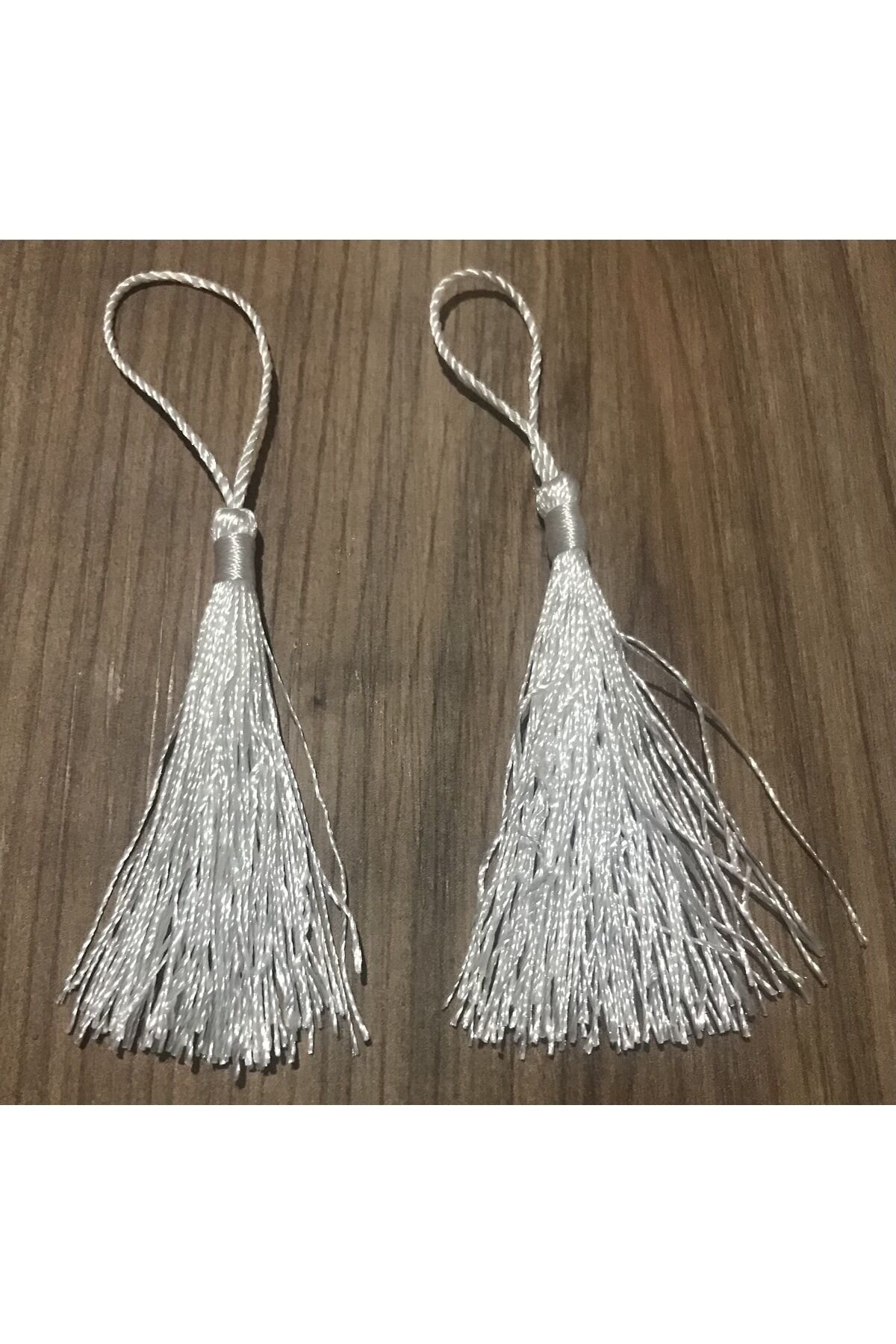 Püskül 8 Cm. Beyaz 10'lu.