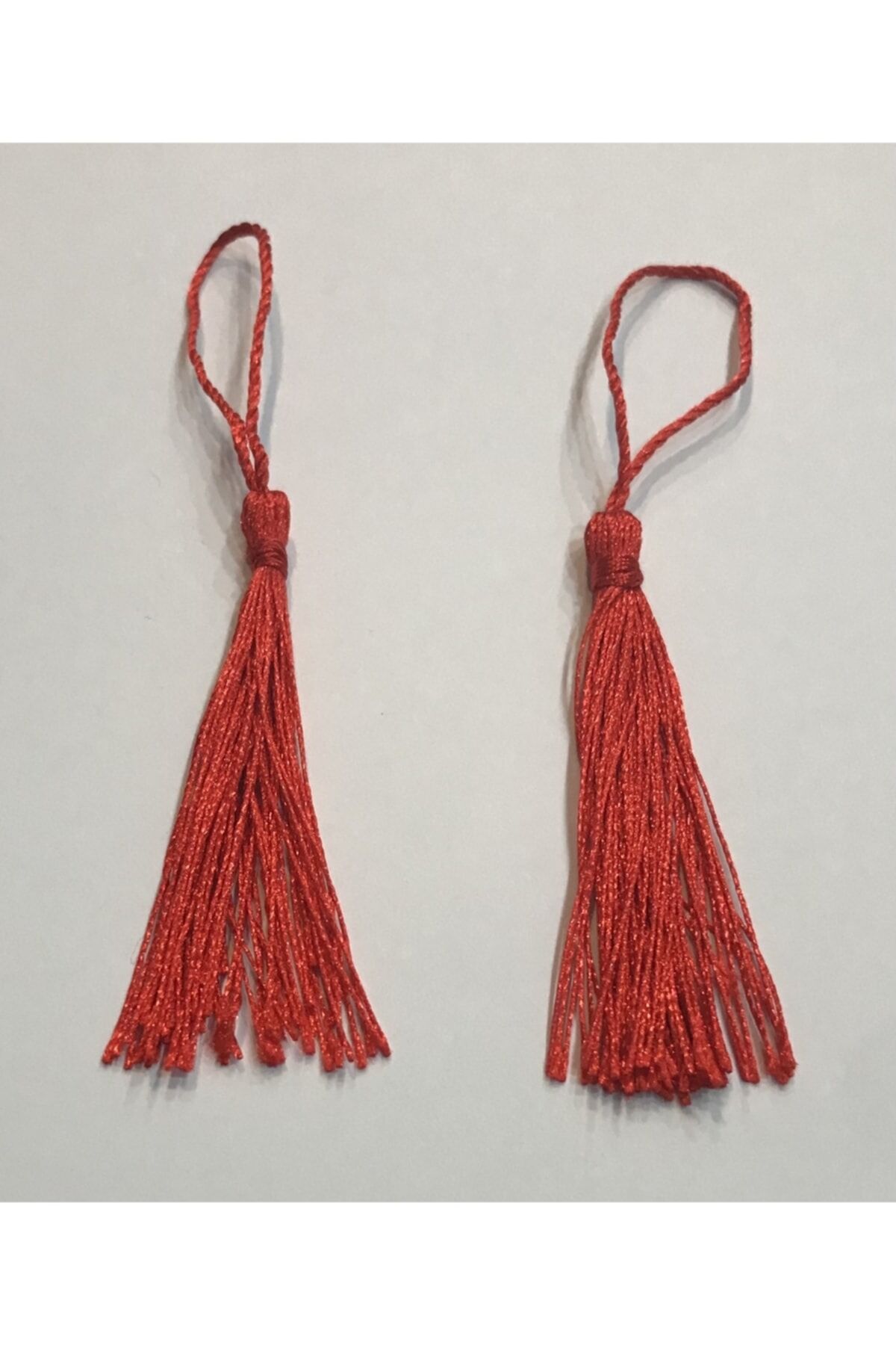 Püskül 8 Cm. Kırmızı 10'lu.