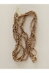 Metalik Altıgen Boncuk No:4. Paket 2 Dizi. Renk No:12 Bakır