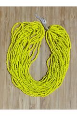 Mat Sarı 12dizi. Çekoslovakya, Adana, Hapishane Işi, Iğne Oyası Kum Boncuğu.