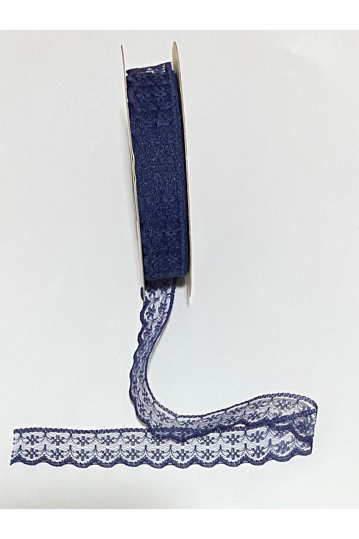 Tül Güpür. (fisto) 2.5cm. 4 Metre. Koyu Laci.