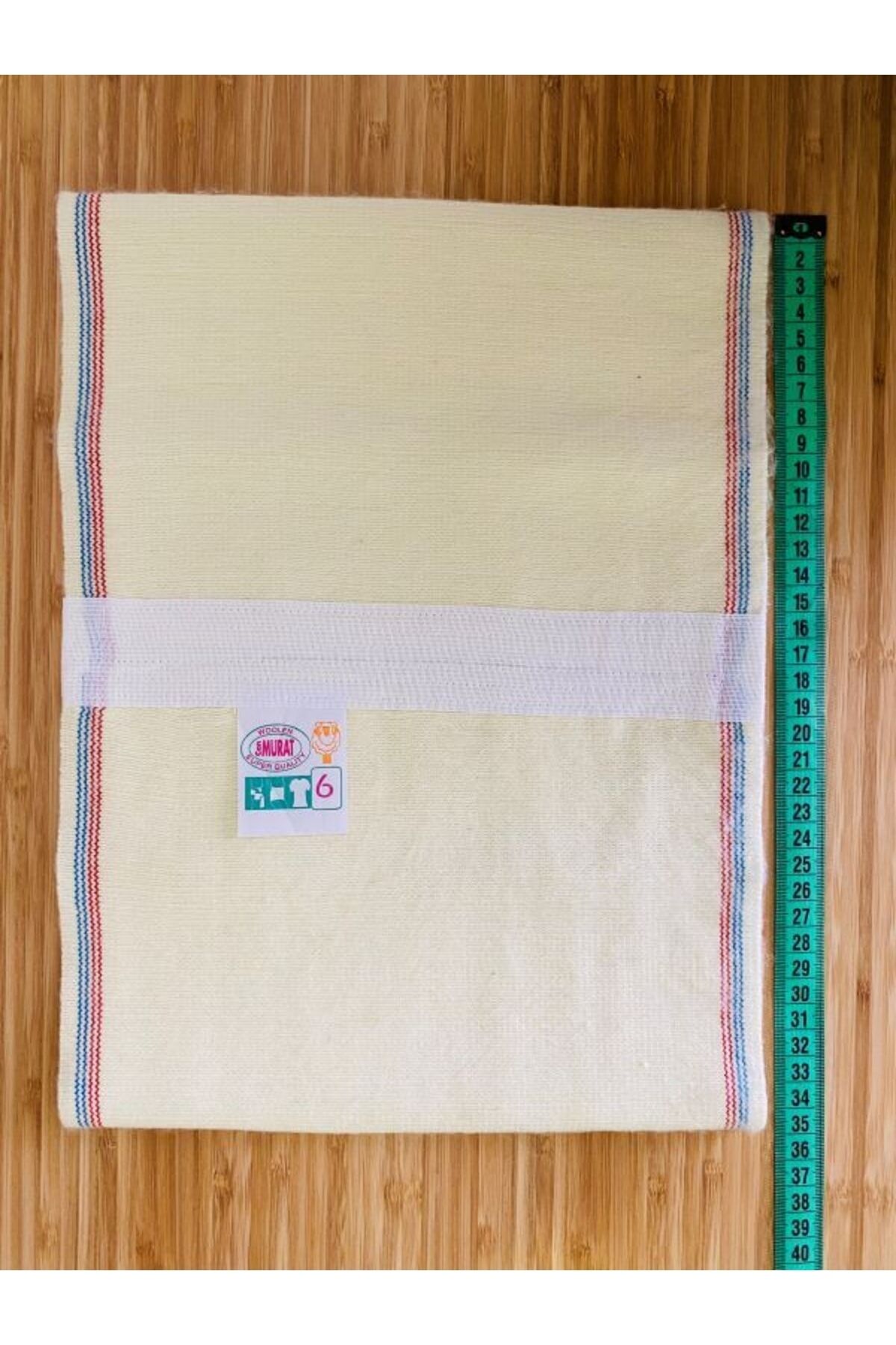 Geçmeli Yün Bel Korse. Ekru. No:6