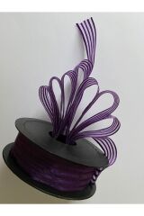 Çizgili şifon kurdele (Kurdale) 2.5cm x 20metre. Renk No:20