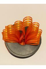 Çizgili şifon kurdele (Kurdale) 2.5cm x 20metre. Renk No:6