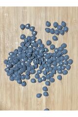 Gri Rengi Oya, Abiye, Takı, Örgü Plastik Gözyaşı Damla Boncuk. 25gr. Tahmini 195 Adet.