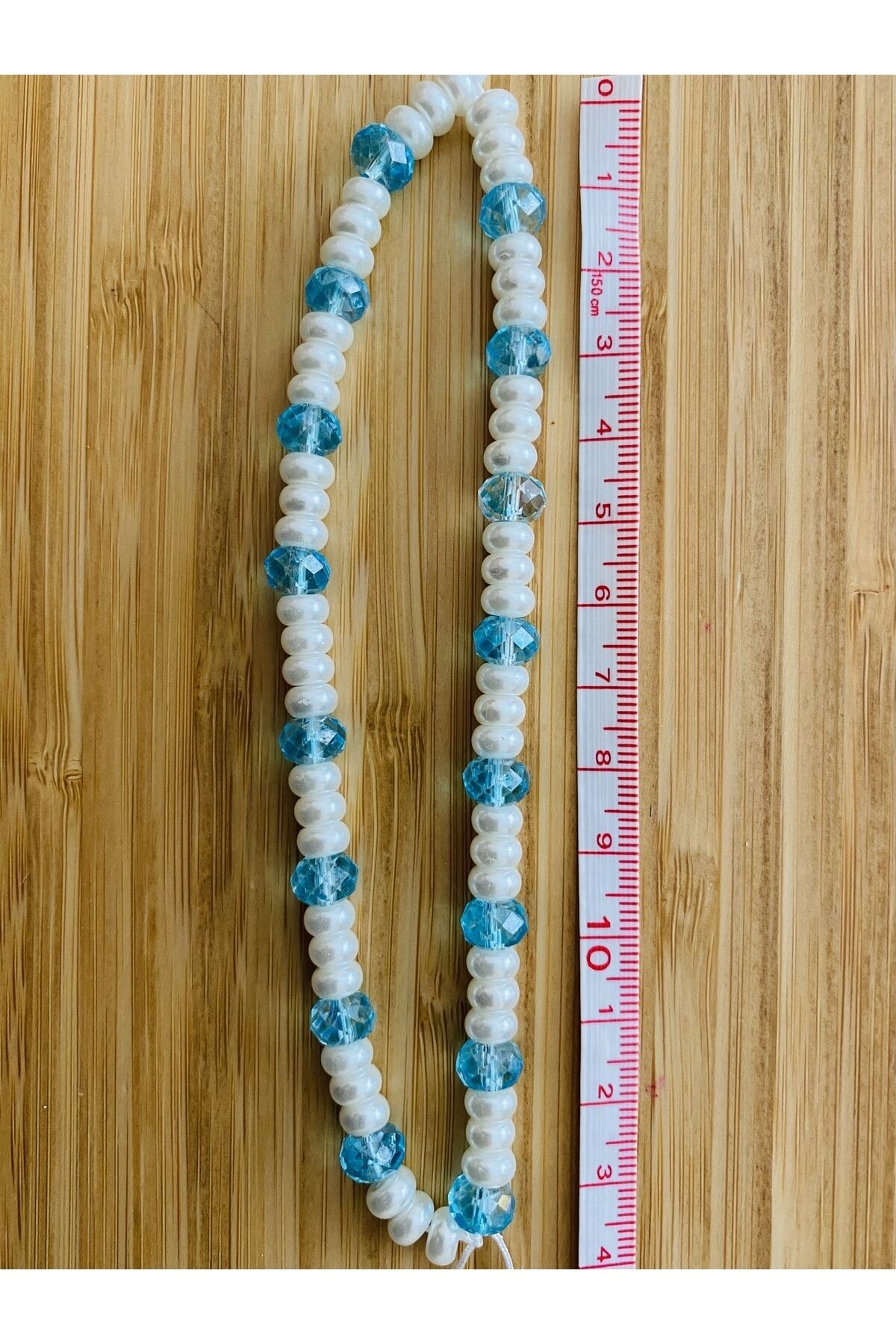 Cep Telefonu Askısı Kristal Taş Ve Plastik Inci Boncuklu Charm.