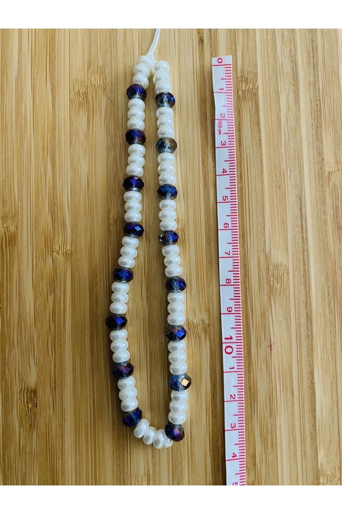 Cep Telefonu Askısı Kristal Taş Ve Plastik Inci Boncuklu Charm.