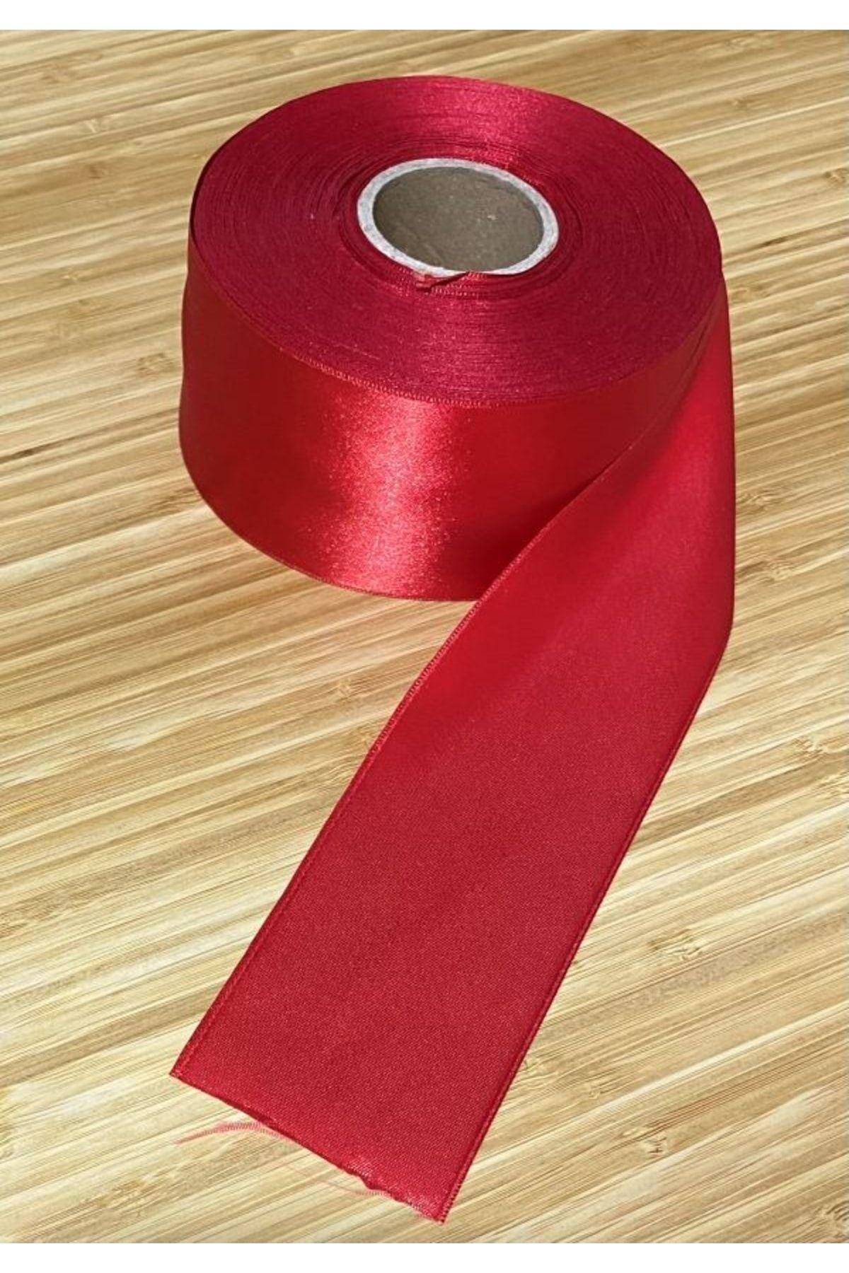 Geniş Takı Kurdele Kırmızı  6cm 2metre