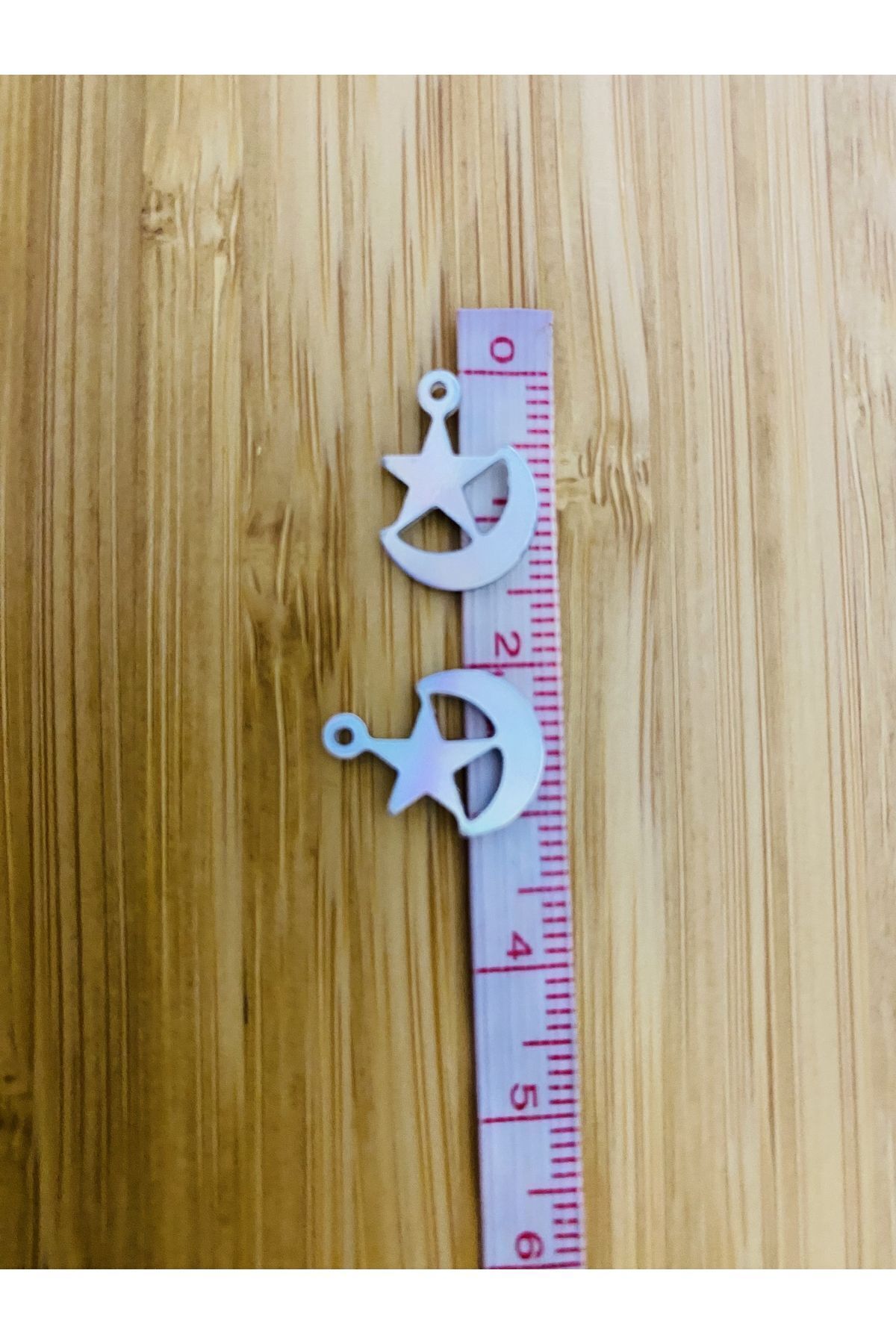 Ay Yıldız Hilal Küpe Oya, Abiye, Halhal, Bileklik, Kolye. Pleksi Plastik El Işleme Pul. 20gr