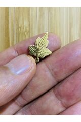Gold Çınar Yaprağı Oya, Abiye, Halhal, Bileklik, Kolye. Pleksi Plastik El Işleme Pul. 20gr.