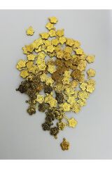 Gold Gül Oya, Abiye, Halhal, Bileklik, Kolye. Pleksi Plastik El Işleme Pul. 20gr. Tahmini 120 Adet.