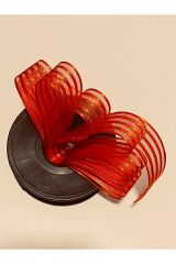 Çizgili şifon kurdele (Kurdale) 2.5cm x 20metre. Renk No:7