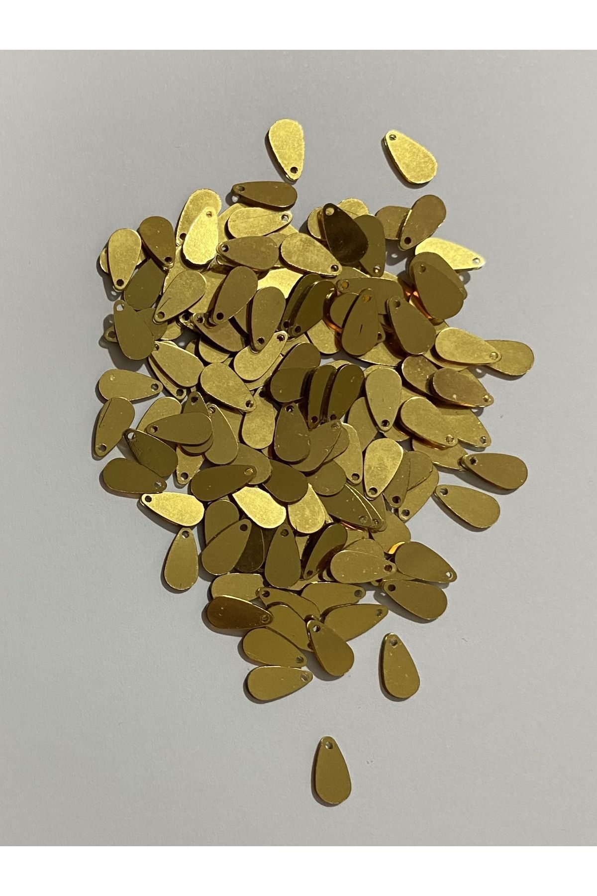 Gold Kavun Damla Oya, Abiye, Halhal, Bileklik, Kolye. Pleksi (KALIN) Plastik El Işleme Pul. 20gr.