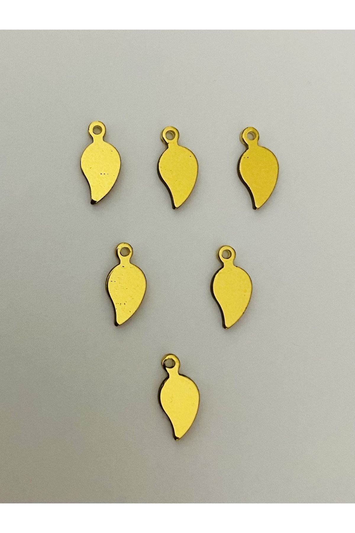 Gold Kulplu Mini Yaprak Oya, Abiye, Halhal, Bileklik, Kolye. Pleksi Plastik El Işleme Pul. 20gr.