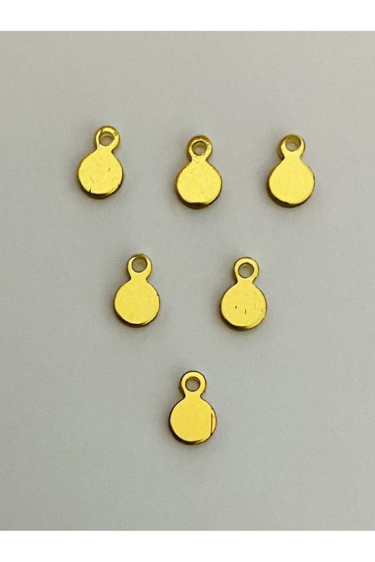 Gold Mini Kulplu Oya, Abiye, Halhal, Bileklik, Kolye. Pleksi (KALIN) Plastik El Işleme Pul. 20gr.