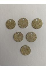 Simli makrame çanta, cüzdan, abiye ve halay mendili el işleme pul 20mm. 25 gr.