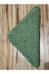 Tığ işi el örgüsü Tv, dizüstü ve koltuk şalı (battaniye) 800 gram.