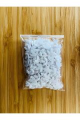 Üç Yapraklı Yonca. Oya, Abiye Ve El Işleme Taş Görünümlü Plastik Pul. Beyaz. Paket Içi 300 Adet.