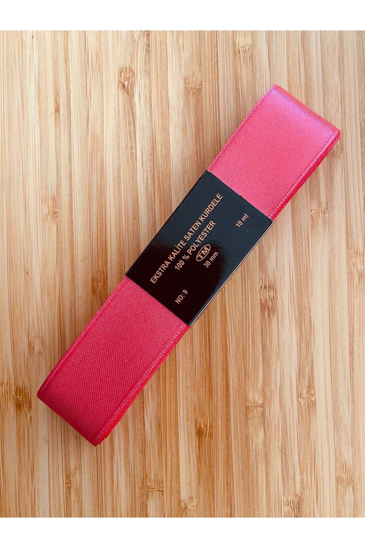 3cm x 10metre. Saten Kurdele. Nar Çiçeği.