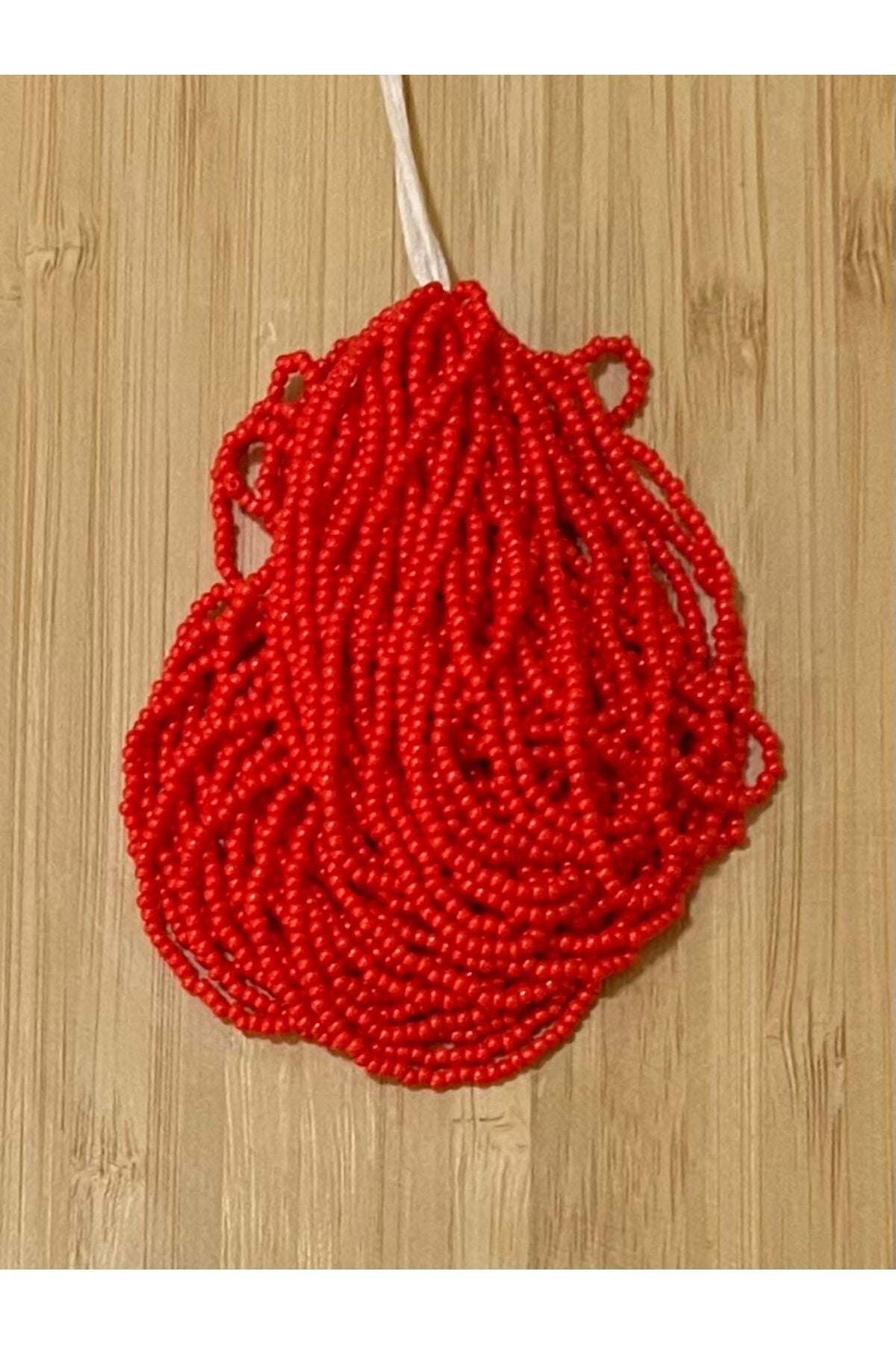 Renk No:3 Nar Çiçeği. Kum Boncuk Çekoslovakya, Adana, Hapishane Işi, Iğne Oyası Boncuğu 12dizi