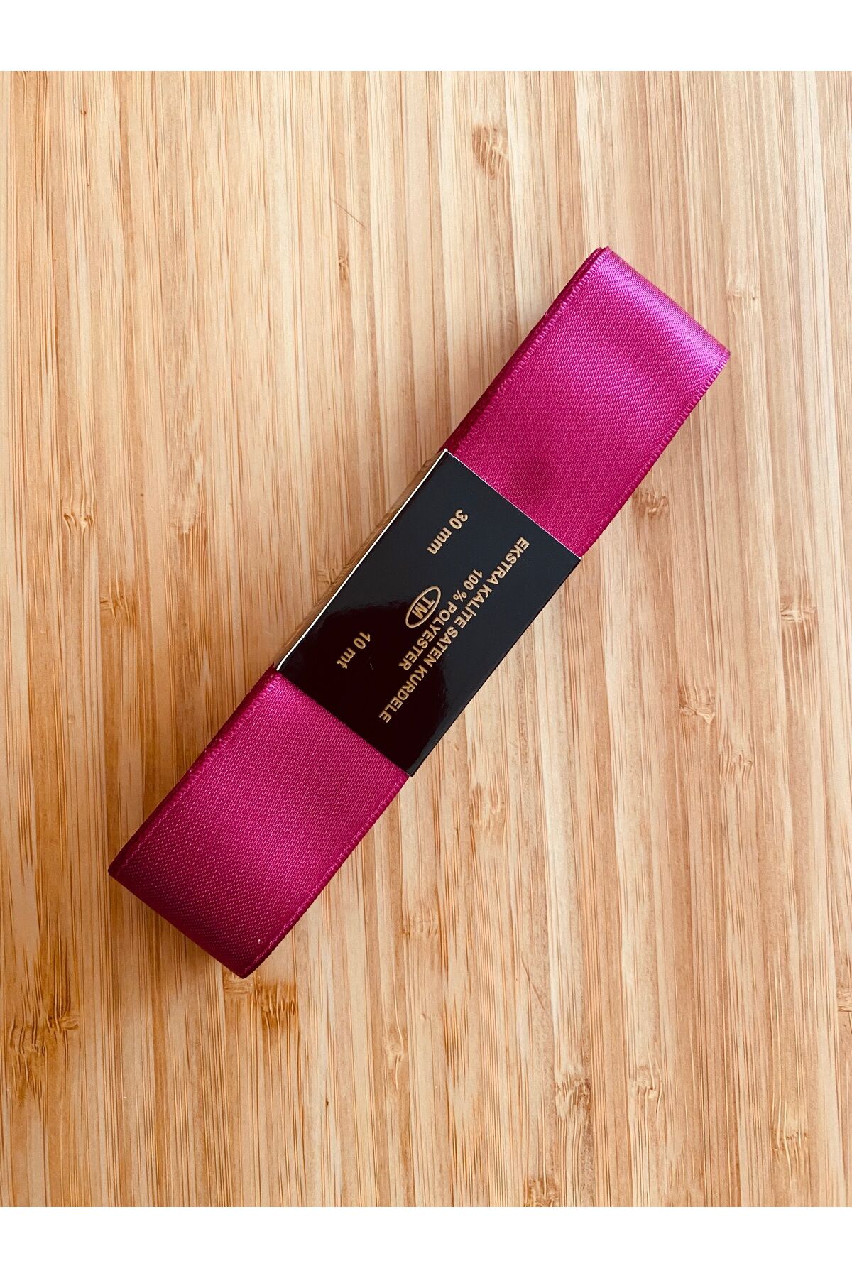 3cm x 10metre. Saten Kurdele. Vişne Rengi.