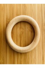 Amigurumi Oyuncak Bebek Doğal Ahşap Halka. 7 cm. 3 adet.