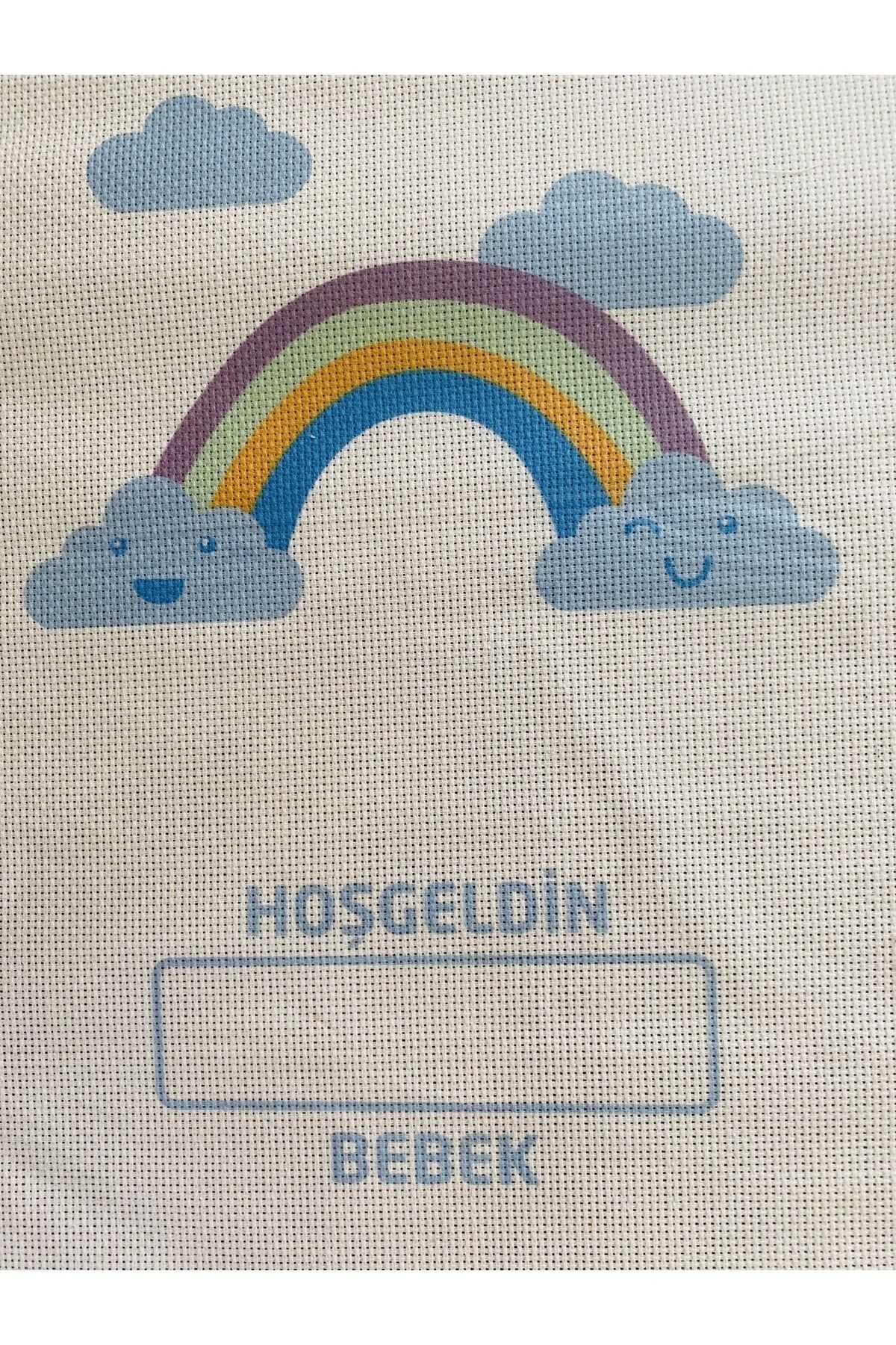 Hazır Baskılı Kanaviçe Kumaş El Nakışı Işleme Tablo. Yükseklik: 36 Cm. En: 28 Cm.