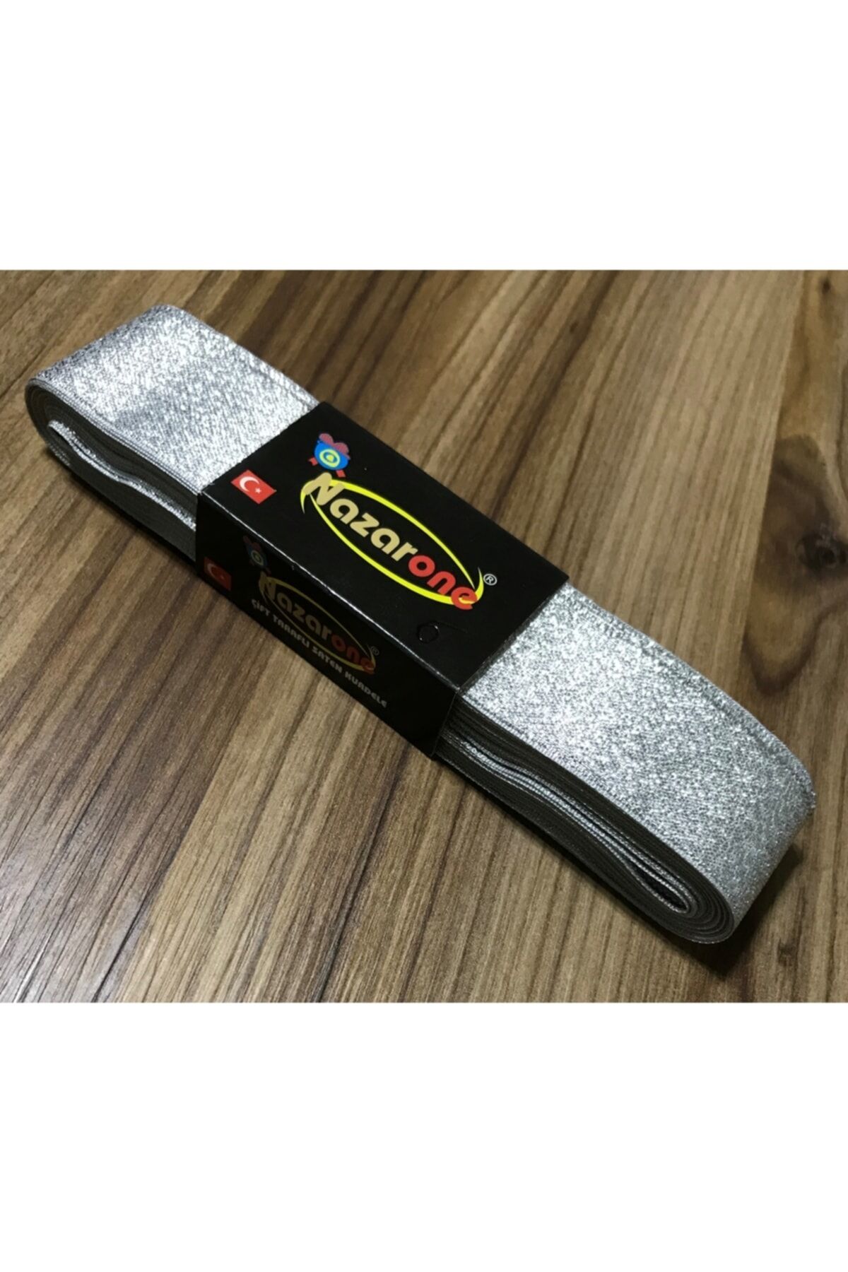 3cm. 10metre. Simli Saten Kurdele