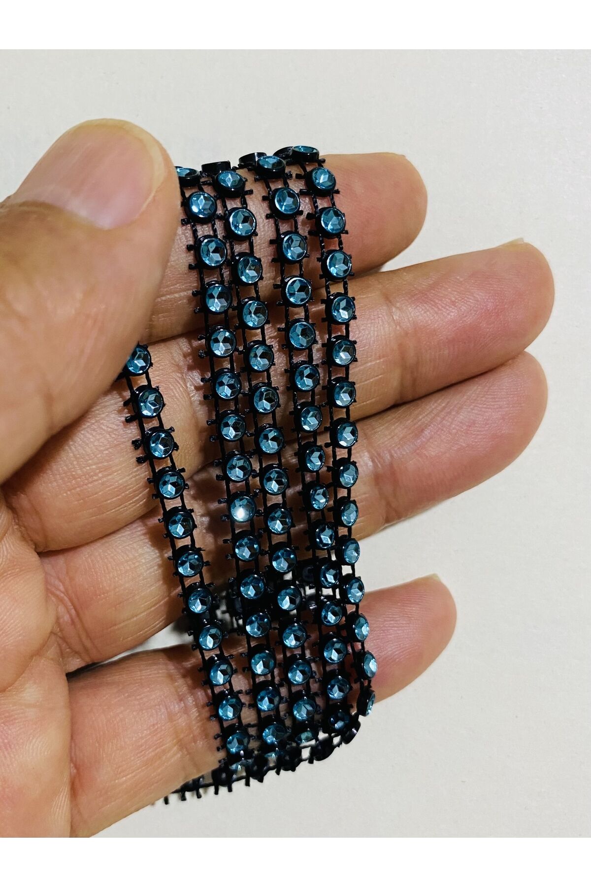 Yazma, şal oyalama taş görünümlü 4mm plastik gofret harç. 4mt 5cm.