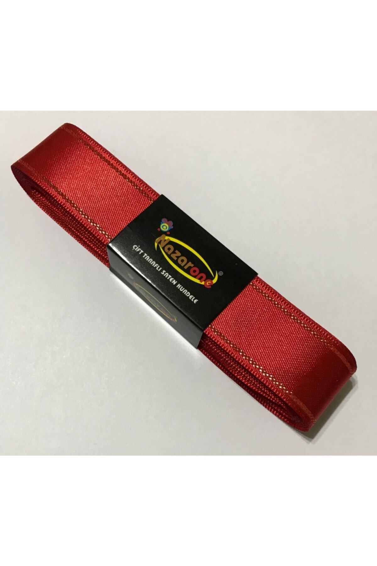 3cm. 10metre. Simli Saten Kurdele