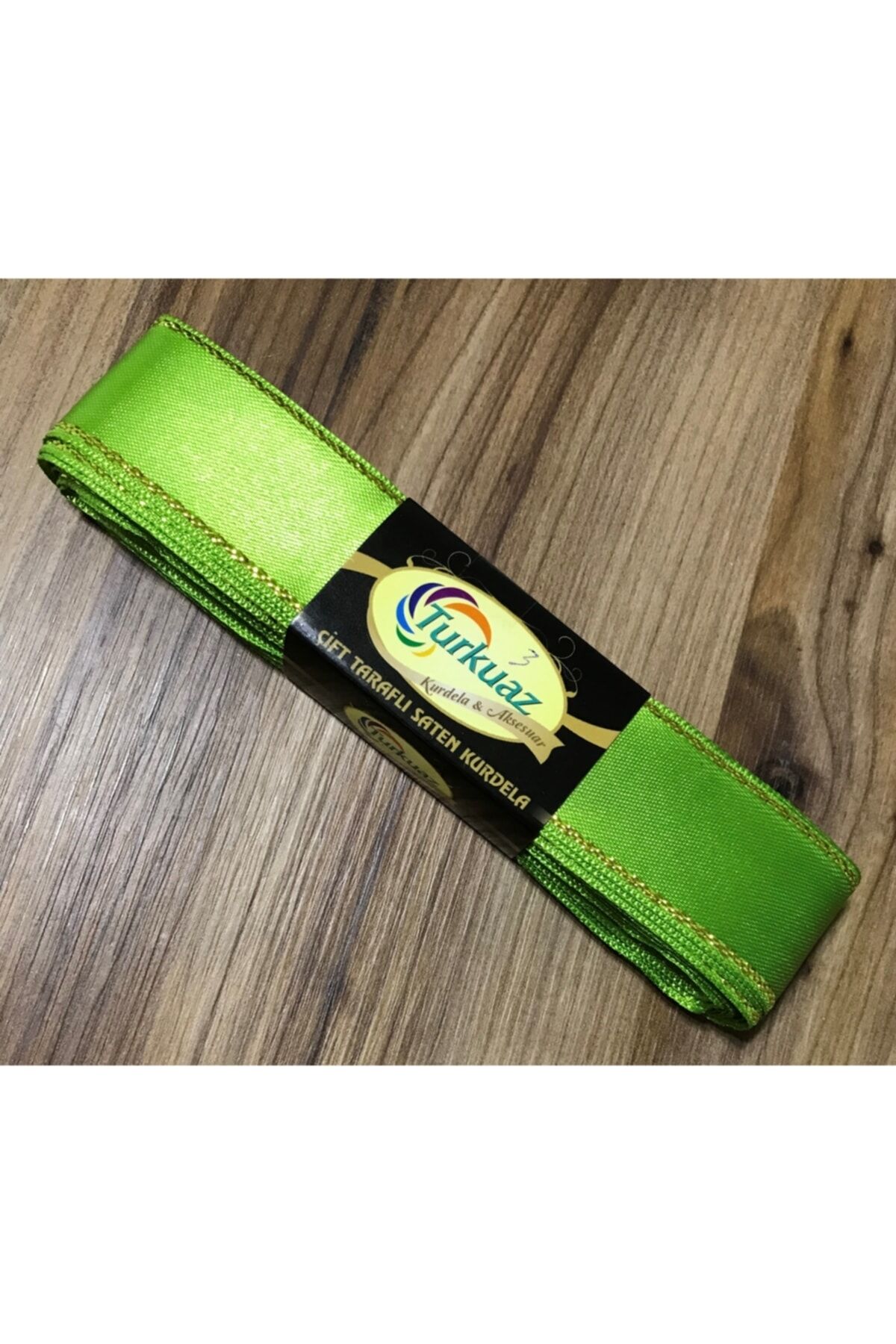 3cm. 10metre. Simli Saten Kurdele