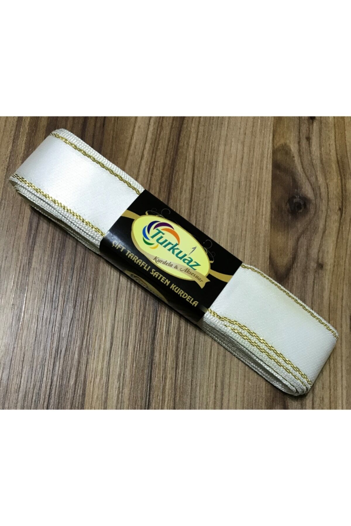 3cm. 10metre. Simli Saten Kurdele