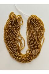 Renk No;79 Koyu altın sarısı. Kum Boncuk, Çekoslovakya (hapishane Işi)boncuğu 12dizi