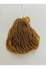 Renk No;79 Koyu altın sarısı. Kum Boncuk, Çekoslovakya (hapishane Işi)boncuğu 12dizi