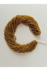 Renk No;79 Koyu altın sarısı. Kum Boncuk, Çekoslovakya (hapishane Işi)boncuğu 12dizi