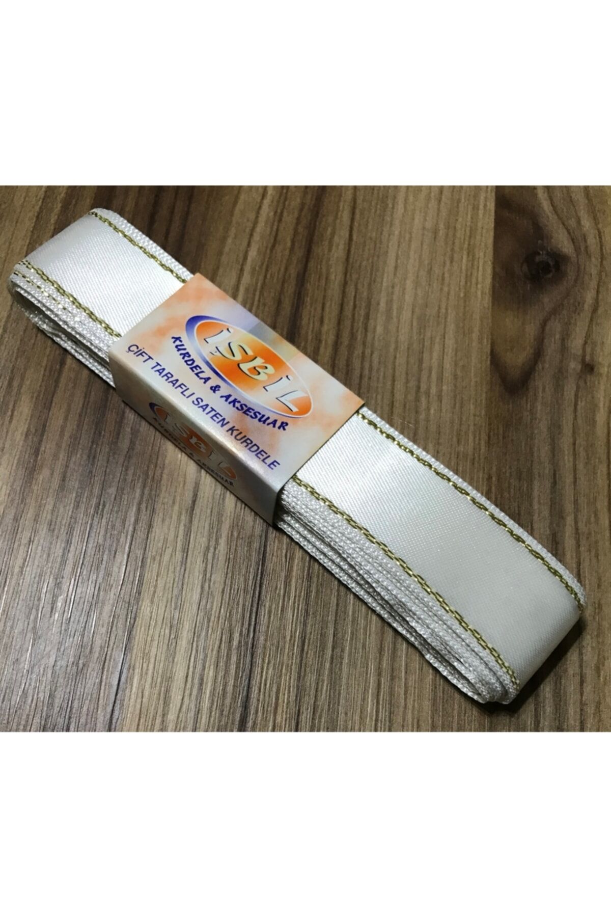 3cm. 10metre. Simli Saten Kurdele