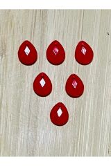 Narçiçeği Rengi Oya, Abiye, Takı, Örgü Plastik Gözyaşı Damla Boncuk. 25gr. Tahmini 195 Adet.